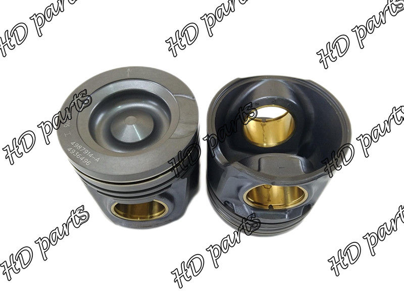 8.9L 6LTAA ISB6.7 ISB6.7L مطعمة بأكمام نحاسية جزء مكبس المحرك 4987914 4936496 لـ Cummins