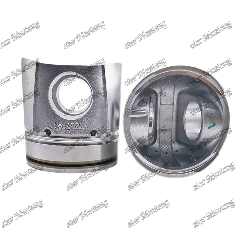 البستون 4BT 4D102 6BT 6BT5.9 6D102 50mm غرفة الاحتراق 6738-31-2110 6738-31-2111 3957795 3807795 لشركة كومينز كوماتسو