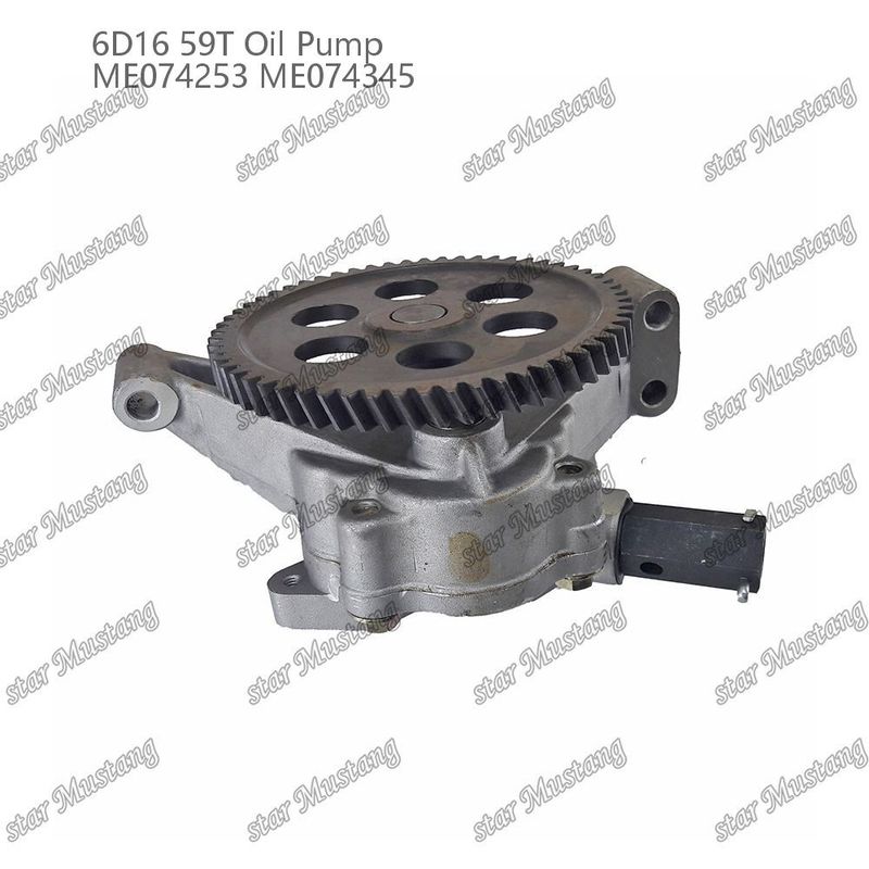 مضخة زيت المحرك 6D16 59 الأسنان ME074253 ME074345 لقطع غيار محرك Mitsubishi