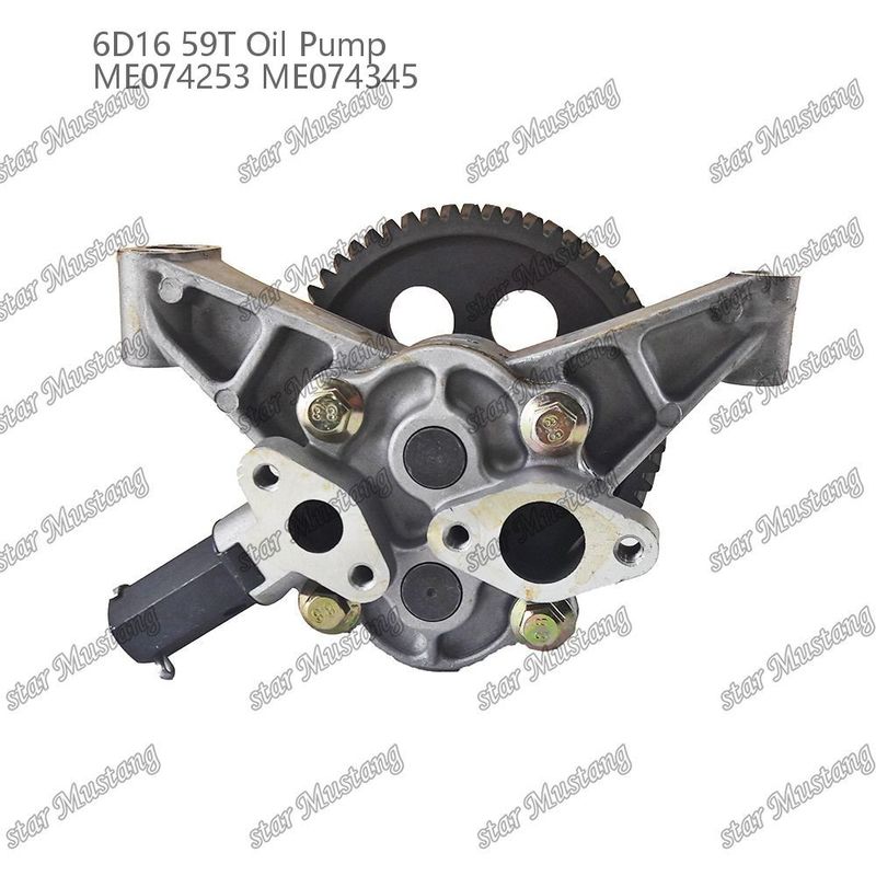 مضخة زيت المحرك 6D16 59 الأسنان ME074253 ME074345 لقطع غيار محرك Mitsubishi