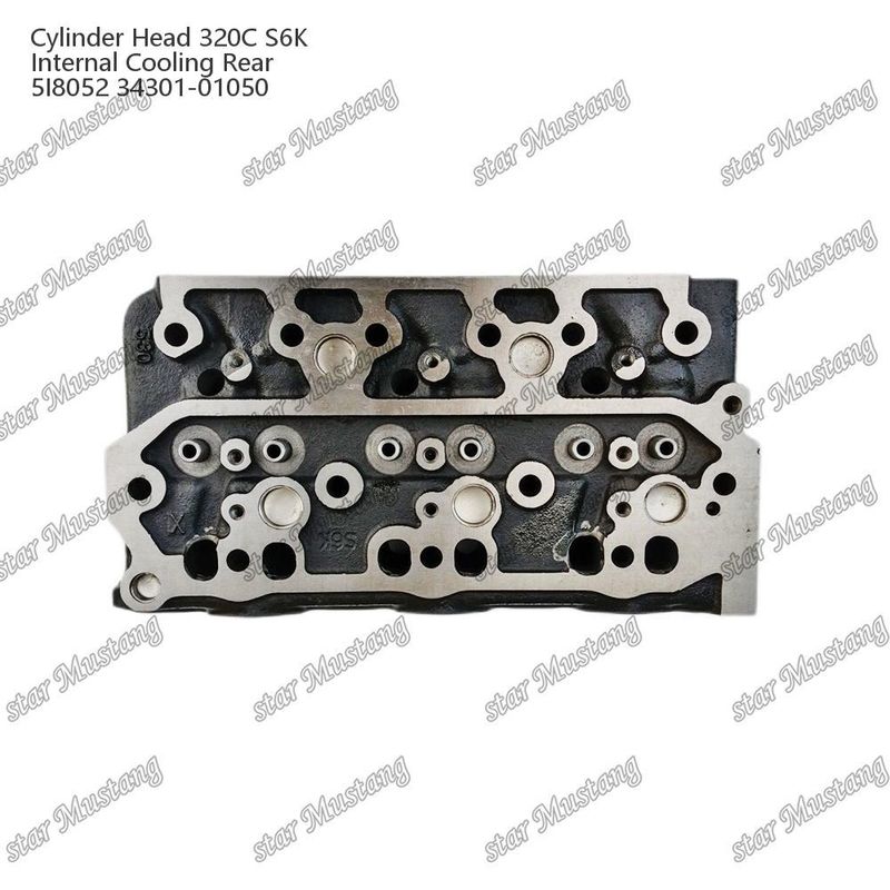 320C S6K رأس أسطوانة المحرك الداخلي المبرد الخلفي 5I8052 34301-01050 لميتسوبيشي لأجزاء احتياطية محرك CAT