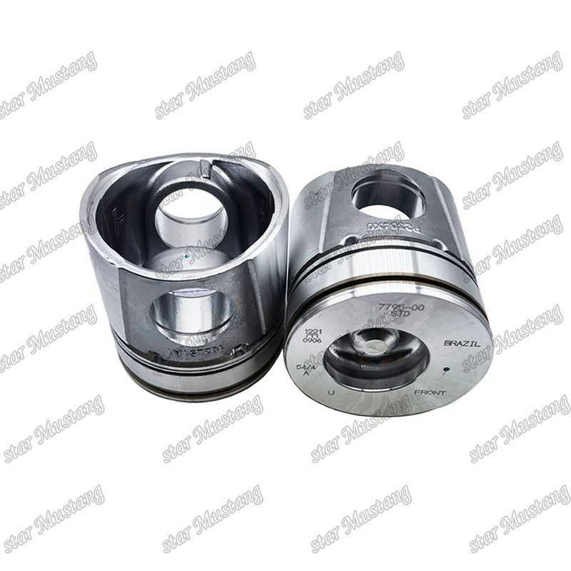 البستون 4BT 4D102 6BT 6BT5.9 6D102 50mm غرفة الاحتراق 3957795 3807795 لأجزاء إصلاح محركات Cummins الديزل