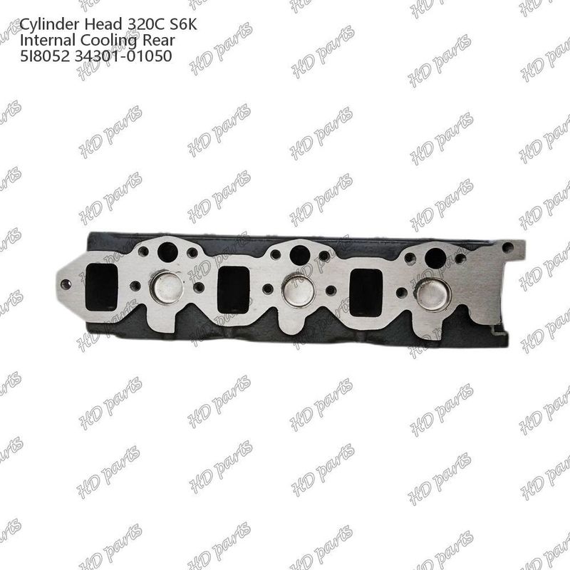 رأس الاسطوانة 320C S6K التبريد الداخلي الخلفي 5I8052 34301-01050 لأجزاء احتياطية محرك Mitsubishi