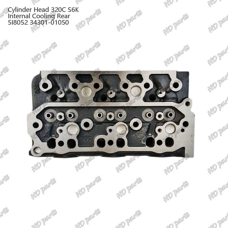 رأس الاسطوانة 320C S6K التبريد الداخلي الخلفي 5I8052 34301-01050 لأجزاء احتياطية محرك Mitsubishi