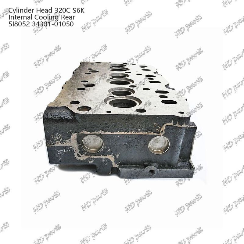 رأس الاسطوانة 320C S6K التبريد الداخلي الخلفي 5I8052 34301-01050 لأجزاء احتياطية محرك Mitsubishi
