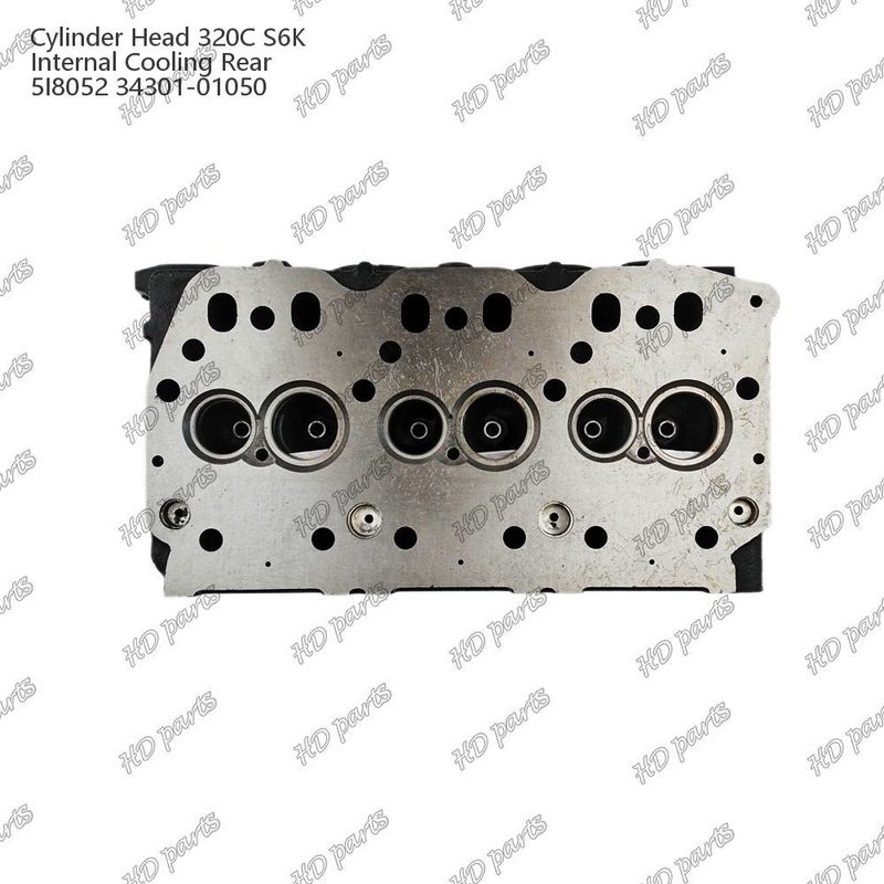 رأس الاسطوانة 320C S6K التبريد الداخلي الخلفي 5I8052 34301-01050 لأجزاء احتياطية محرك Mitsubishi