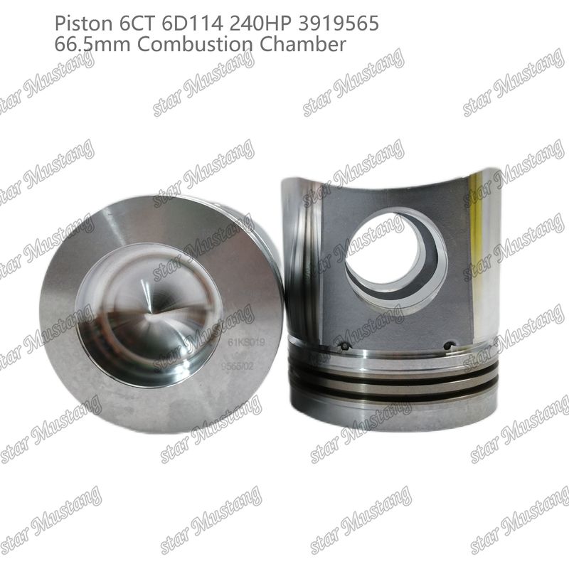 المكبس 6CT 6D114 240HP 3919565 66.5mm غرفة الاحتراق لأجزاء إصلاح محركات Cummins الديزل