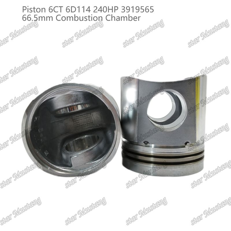 المكبس 6CT 6D114 240HP 3919565 66.5mm غرفة الاحتراق لأجزاء إصلاح محركات Cummins الديزل