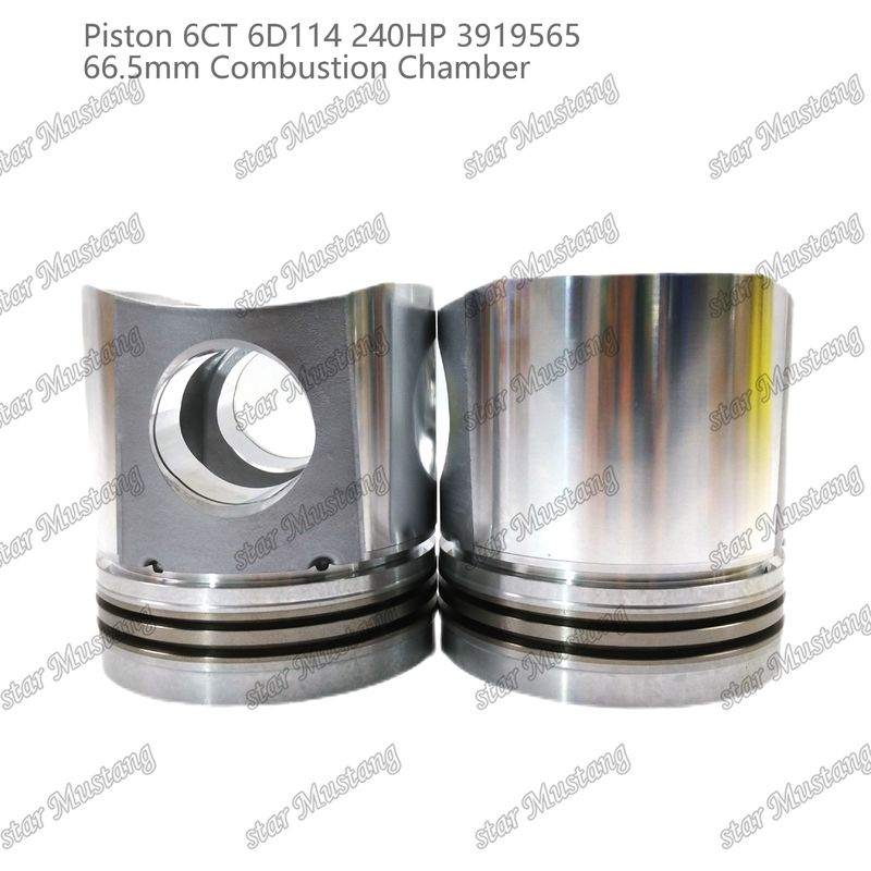 المكبس 6CT 6D114 240HP 3919565 66.5mm غرفة الاحتراق لأجزاء إصلاح محركات Cummins الديزل