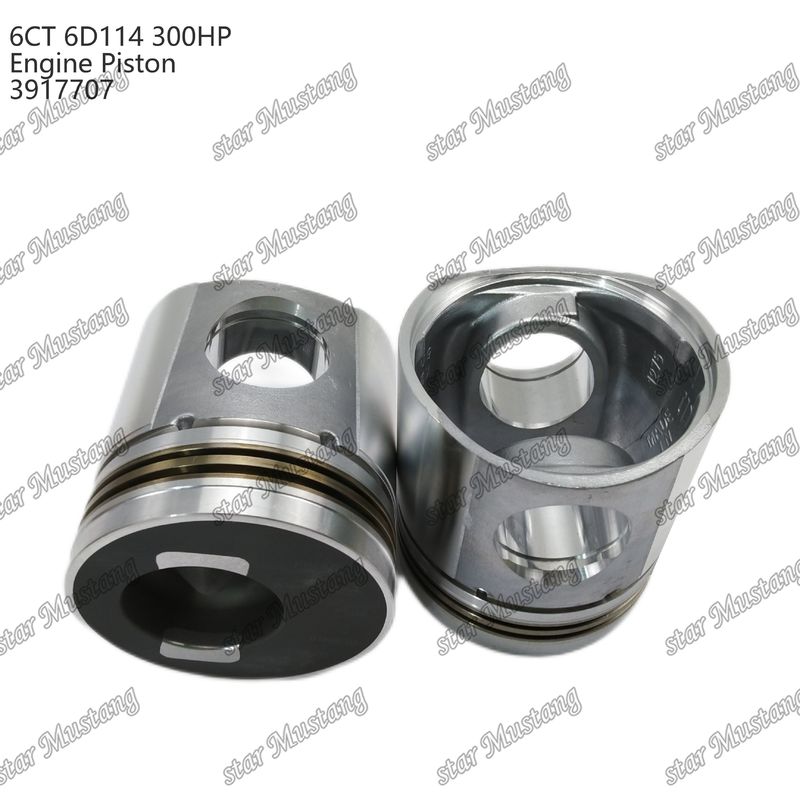 المكبس 6CT 6D114 300HP 3917707 غرفة الاحتراق 55mm لأجزاء إصلاح محركات Cummins الديزل