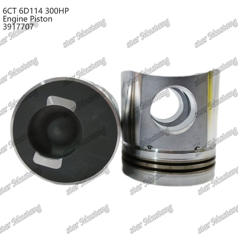 المكبس 6CT 6D114 300HP 3917707 غرفة الاحتراق 55mm لأجزاء إصلاح محركات Cummins الديزل