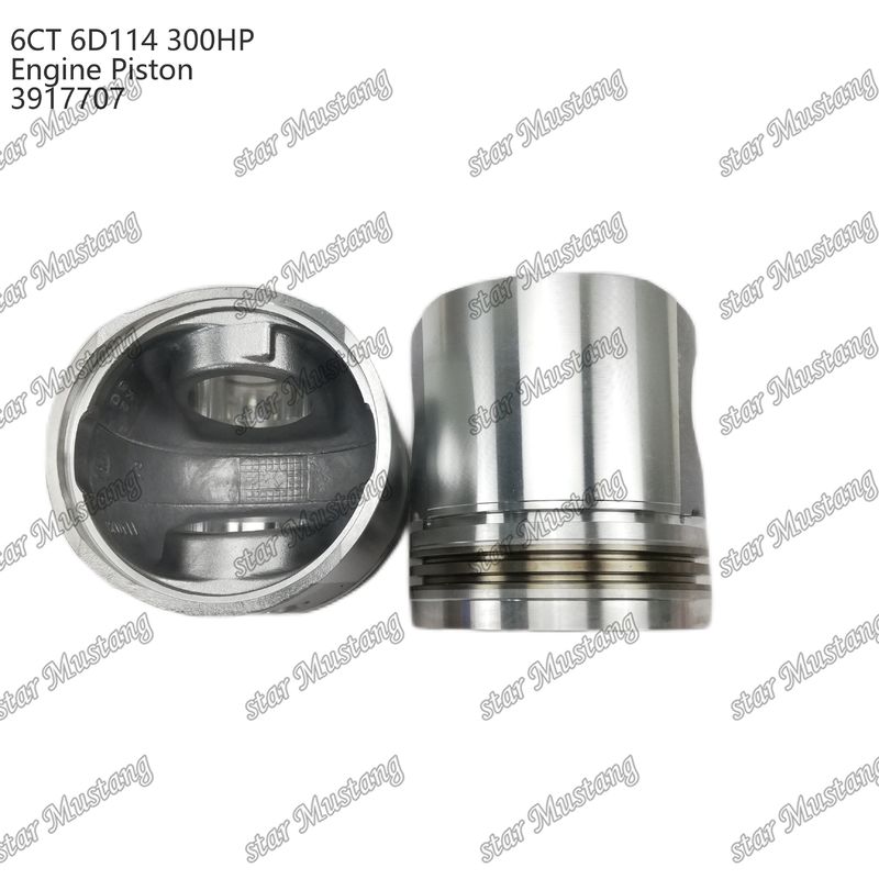 المكبس 6CT 6D114 300HP 3917707 غرفة الاحتراق 55mm لأجزاء إصلاح محركات Cummins الديزل