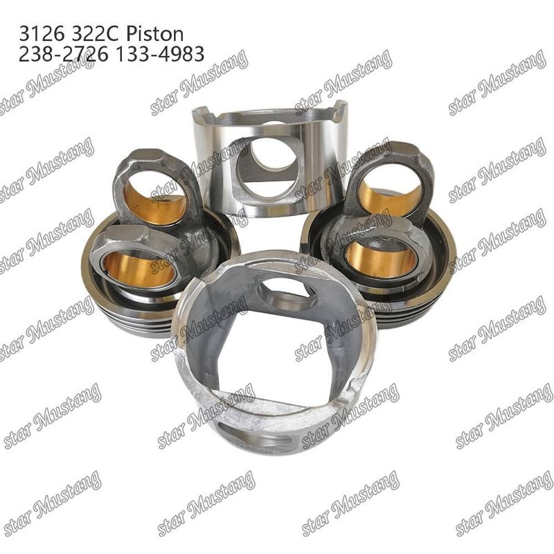 المكبس مع دبوس 3126 322C حجرة 74mm 238-2726 133-4983