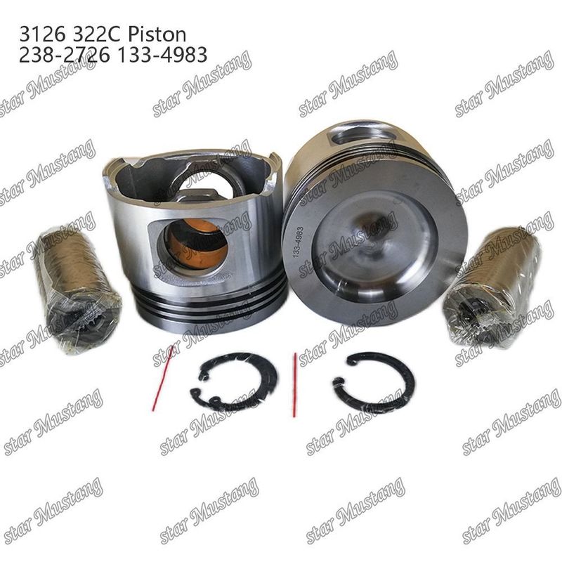المكبس مع دبوس 3126 322C حجرة 74mm 238-2726 133-4983