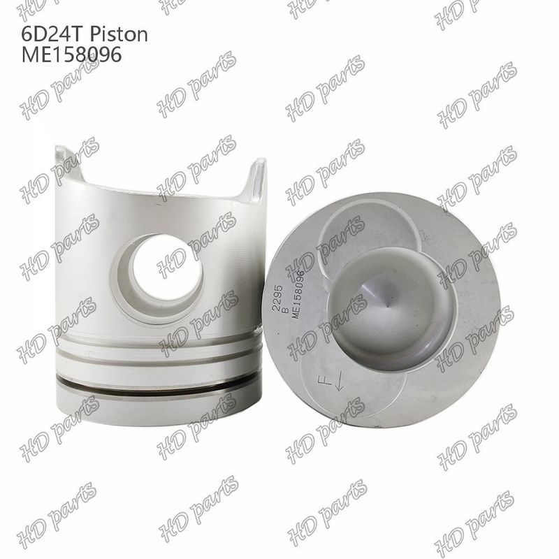 المكبس 6D24T غرفة الاحتراق 69mm 3.3 مزدوجة الميل x3x4mm ME158096 لقطع غيار محرك Mitsubishi