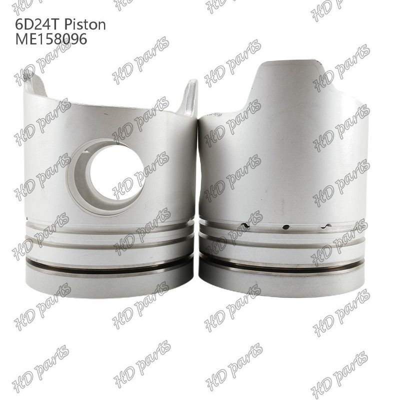 المكبس 6D24T غرفة الاحتراق 69mm 3.3 مزدوجة الميل x3x4mm ME158096 لقطع غيار محرك Mitsubishi