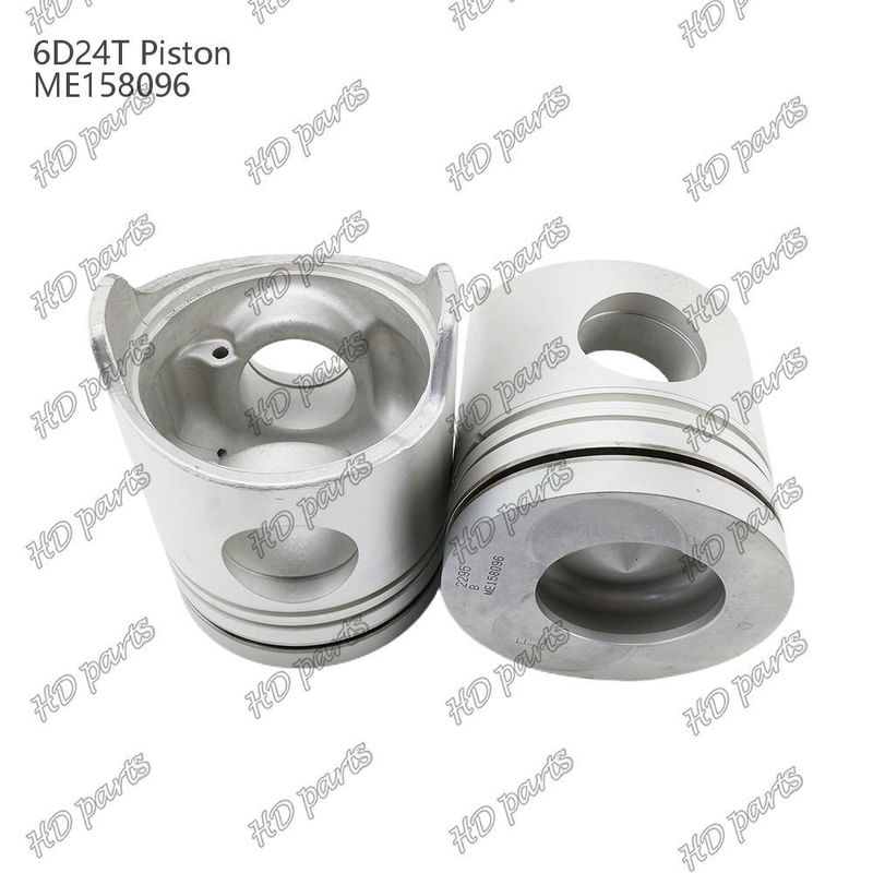 المكبس 6D24T غرفة الاحتراق 69mm 3.3 مزدوجة الميل x3x4mm ME158096 لقطع غيار محرك Mitsubishi