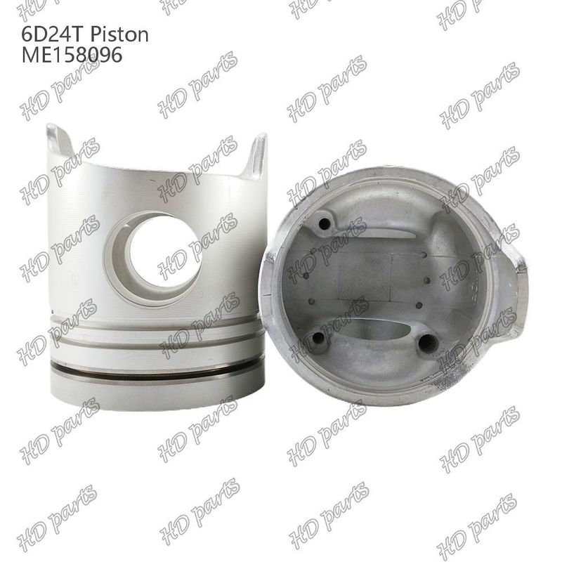المكبس 6D24T غرفة الاحتراق 69mm 3.3 مزدوجة الميل x3x4mm ME158096 لقطع غيار محرك Mitsubishi