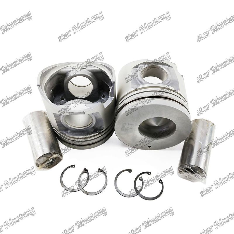 6D16T غرفة البستون المحرك حجم 57mm 3kx2.5x4mm ثقب دبوس 42mm ME300199 لقطع غيار محرك Mitsubishi