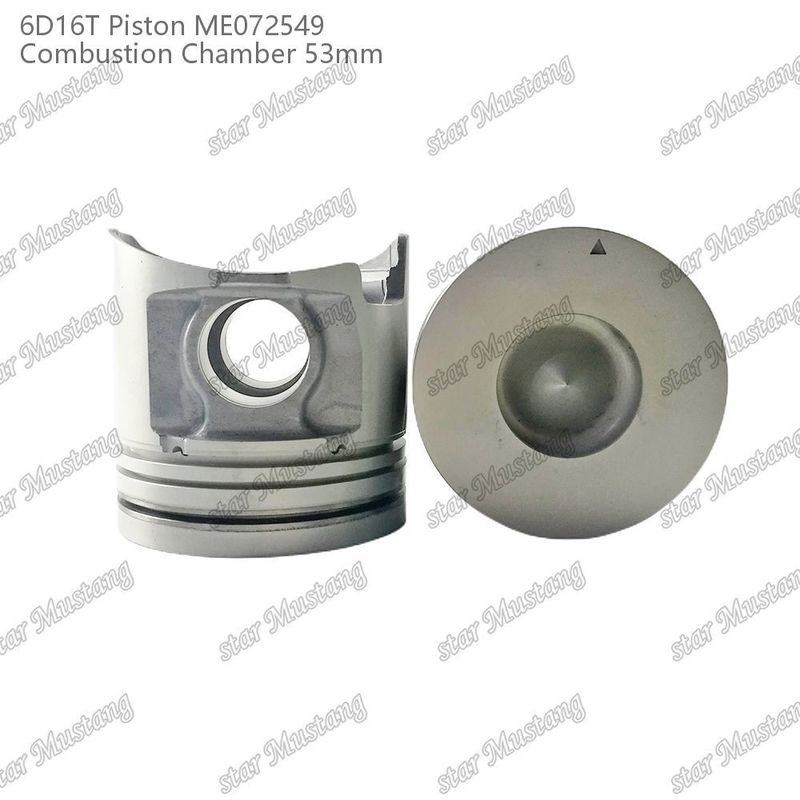 6D16T-24V غرفة البستون المحرك حجم 53mm 3kx2.5x4mm ثقب دبوس 38mm ME072549 لقطع غيار محرك Mitsubishi