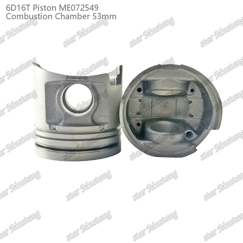 6D16T-24V غرفة البستون المحرك حجم 53mm 3kx2.5x4mm ثقب دبوس 38mm ME072549 لقطع غيار محرك Mitsubishi