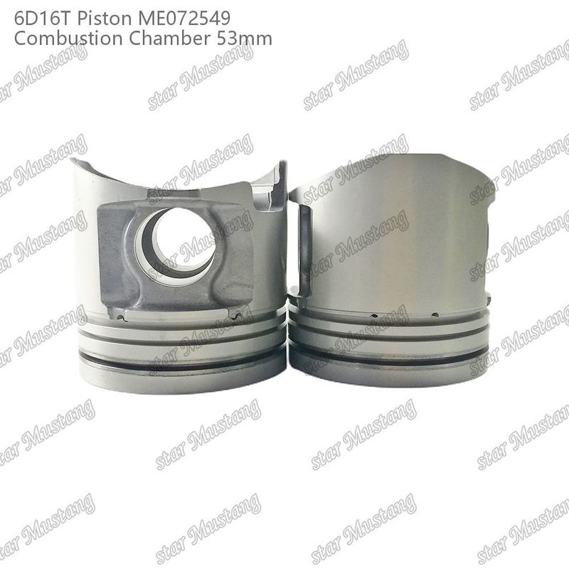 6D16T-24V غرفة البستون المحرك حجم 53mm 3kx2.5x4mm ثقب دبوس 38mm ME072549 لقطع غيار محرك Mitsubishi
