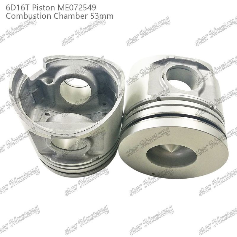 6D16T-24V غرفة البستون المحرك حجم 53mm 3kx2.5x4mm ثقب دبوس 38mm ME072549 لقطع غيار محرك Mitsubishi