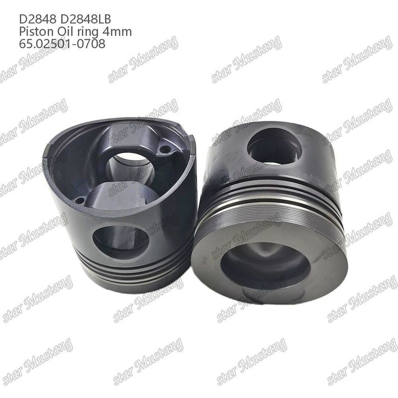 المكبس D2848 D2848LB حلقة زيت 4mm 65.02501-0708 لأجزاء إصلاح محركات الديزل Doosan
