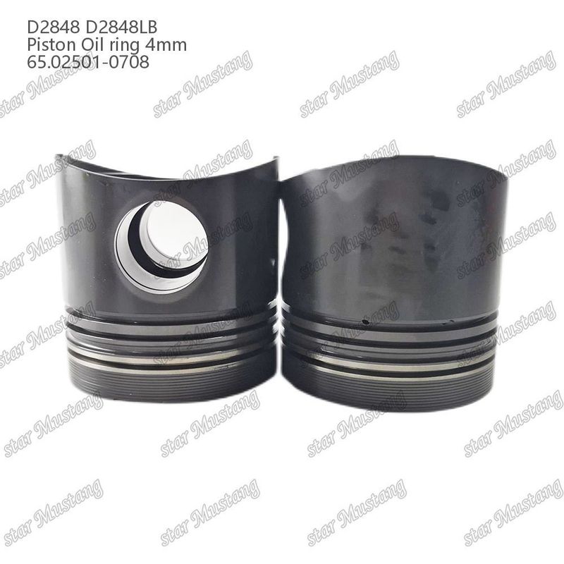 المكبس D2848 D2848LB حلقة زيت 4mm 65.02501-0708 لأجزاء إصلاح محركات الديزل Doosan