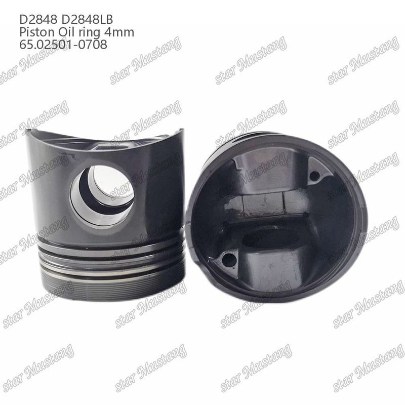 المكبس D2848 D2848LB حلقة زيت 4mm 65.02501-0708 لأجزاء إصلاح محركات الديزل Doosan