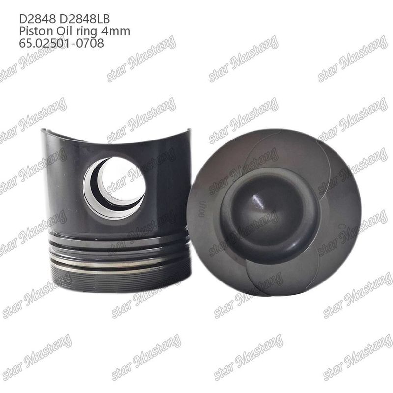المكبس D2848 D2848LB حلقة زيت 4mm 65.02501-0708 لأجزاء إصلاح محركات الديزل Doosan