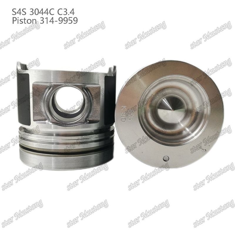 S4S 3044C C3.4 825 محرك البستون غرفة الفين حجم 53mm 60mm حلقة الزيت 4mm 314-9959 لقطع غيار محرك Mitsubishi