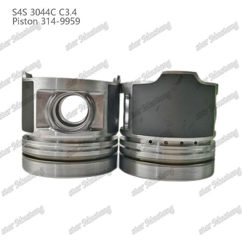 S4S 3044C C3.4 825 محرك البستون غرفة الفين حجم 53mm 60mm حلقة الزيت 4mm 314-9959 لقطع غيار محرك Mitsubishi