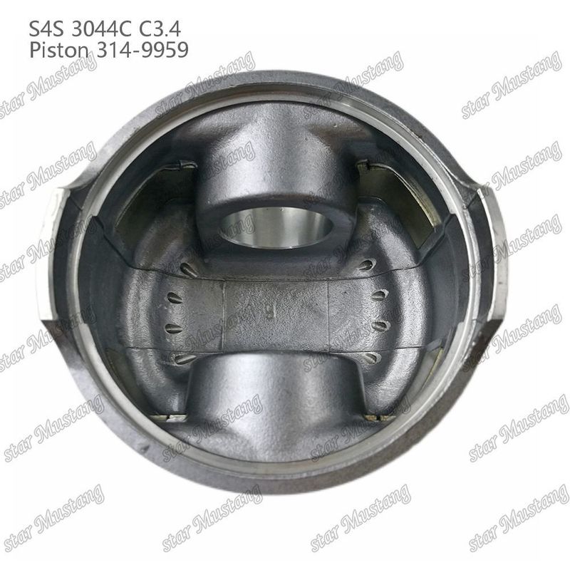 S4S 3044C C3.4 825 محرك البستون غرفة الفين حجم 53mm 60mm حلقة الزيت 4mm 314-9959 لقطع غيار محرك Mitsubishi