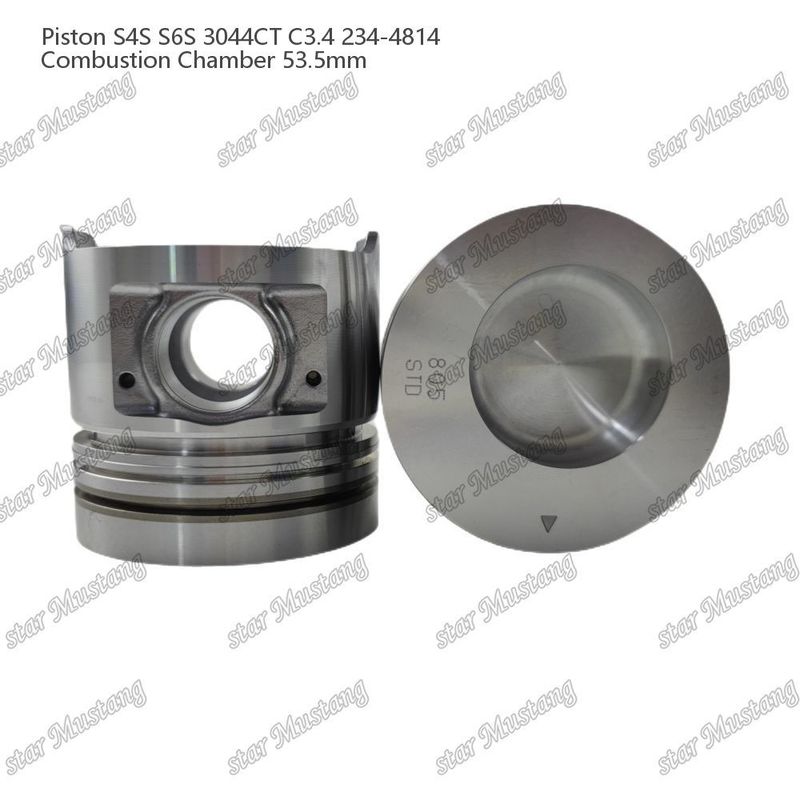S4S S6S 3044CT C3.4 محرك البستون الحجرة الألفينية حجم 53.5mm حلقة الزيت 4.5mm 234-4814 لقطع غيار محرك Mitsubishi