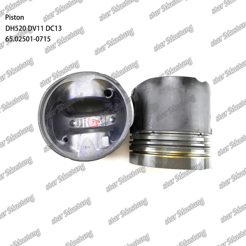 المكبس DH520 DV11 DC13 65.02501-0715 لأجزاء إصلاح محركات الديزل Doosan