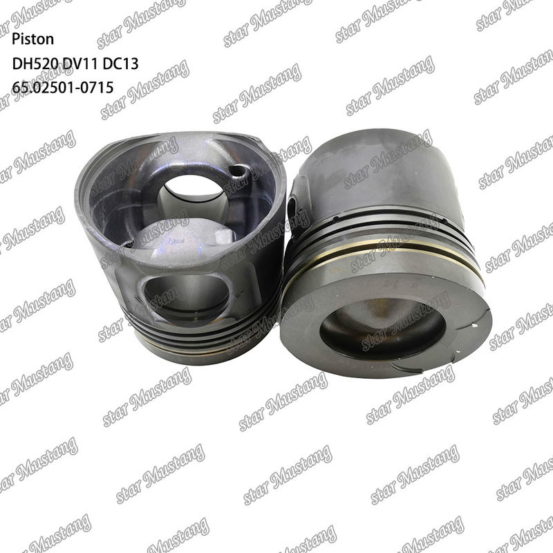 المكبس DH520 DV11 DC13 65.02501-0715 لأجزاء إصلاح محركات الديزل Doosan