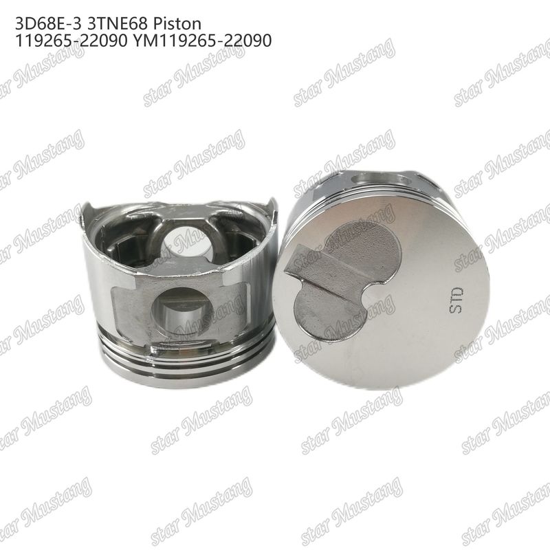 المكبس 3D68E-3 3TNE68 الارتفاع 53mm 119265-22090 YM119265-22090 لجهاز يانمار لإصلاح أجزاء محركات الديزل