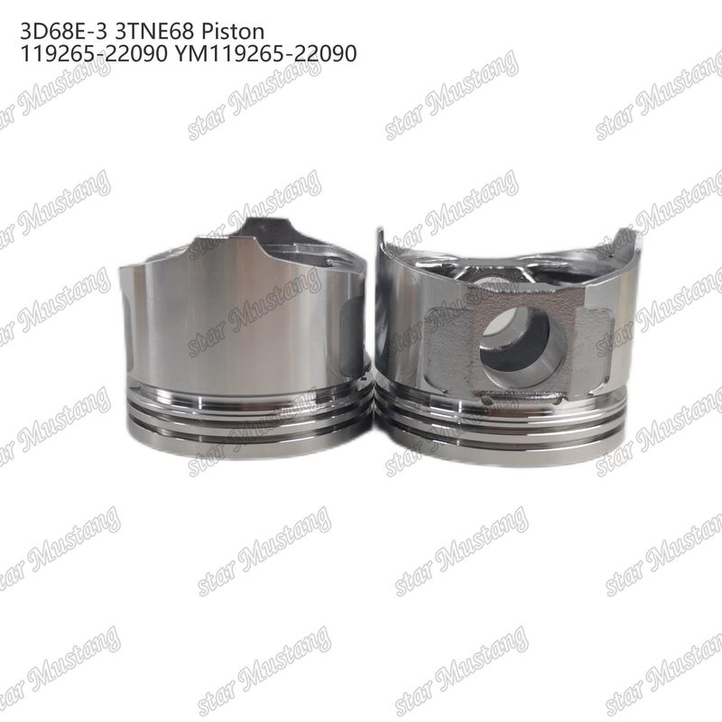المكبس 3D68E-3 3TNE68 الارتفاع 53mm 119265-22090 YM119265-22090 لجهاز يانمار لإصلاح أجزاء محركات الديزل