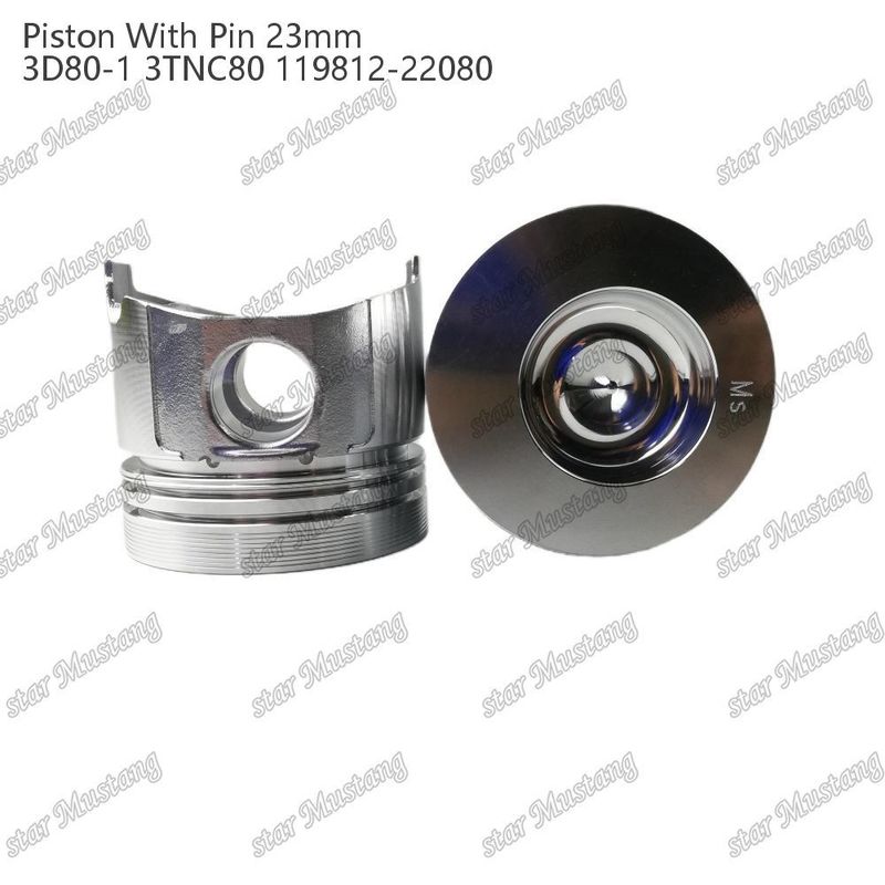 المكبس 3D80-1 3TNC80 PIN SIZE 23mm 119812-22080 لأجزاء إصلاح محركات الديزل Yanmar