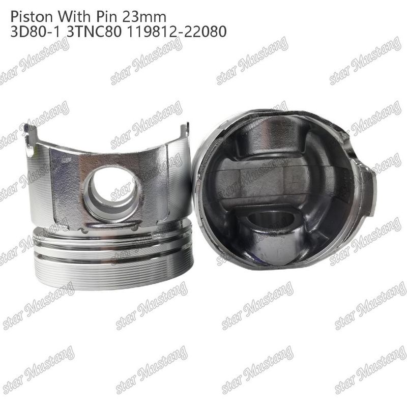 المكبس 3D80-1 3TNC80 PIN SIZE 23mm 119812-22080 لأجزاء إصلاح محركات الديزل Yanmar