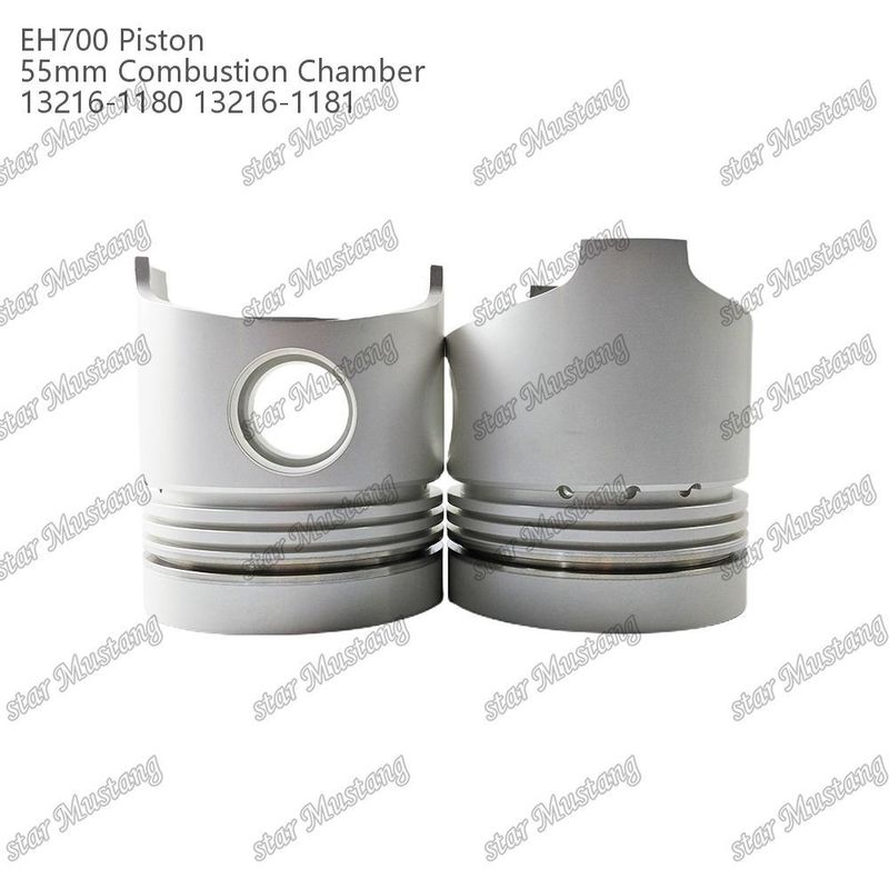 مسدس EH700 غرفة الاحتراق 55mm 13216-1181 13216-1180 لجزء إصلاح محركات الديزل Hino