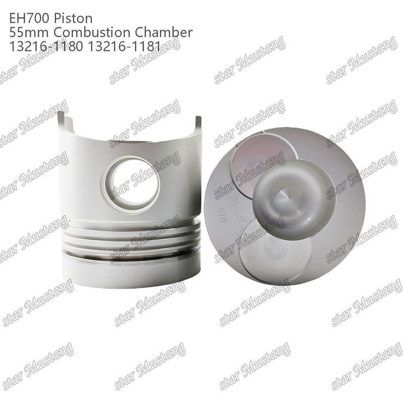 مسدس EH700 غرفة الاحتراق 55mm 13216-1181 13216-1180 لجزء إصلاح محركات الديزل Hino