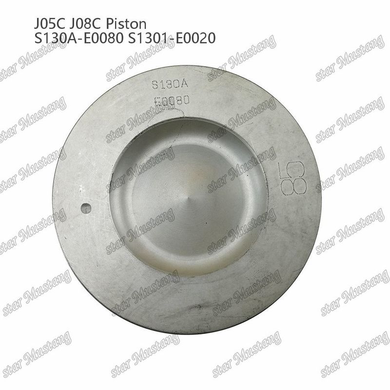 المكبس J05C J08C مع غطاء النحاس 65mm غرفة الاحتراق التبريد الداخلي S130A-E0080 S1301-E0020