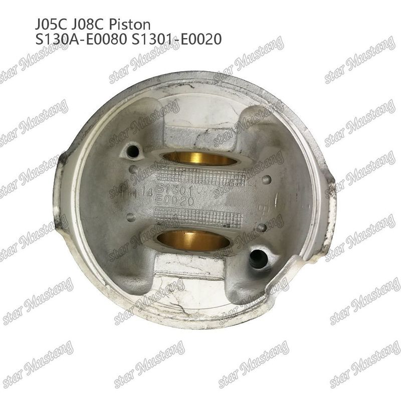 المكبس J05C J08C مع غطاء النحاس 65mm غرفة الاحتراق التبريد الداخلي S130A-E0080 S1301-E0020