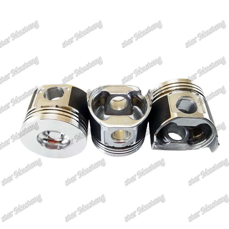 المكبس S4D84E-5 4TNV84 ارتفاع 84mm غرفة الاحتراق الحجم 41.3mm 129508-22080 لأجزاء إصلاح محركات الديزل Yanmar
