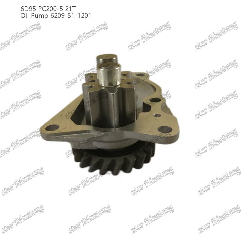 مضخة زيت 6D95 PC200-5 21T 6209-51-1201 لقطع غيار محرك كوماتسو