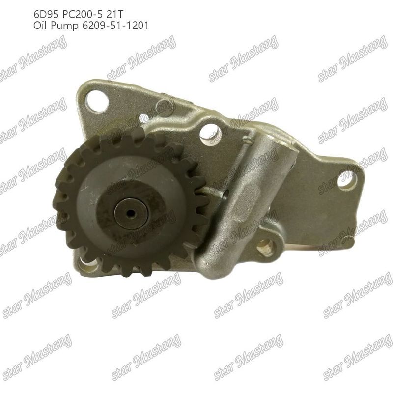 مضخة زيت 6D95 PC200-5 21T 6209-51-1201 لقطع غيار محرك كوماتسو