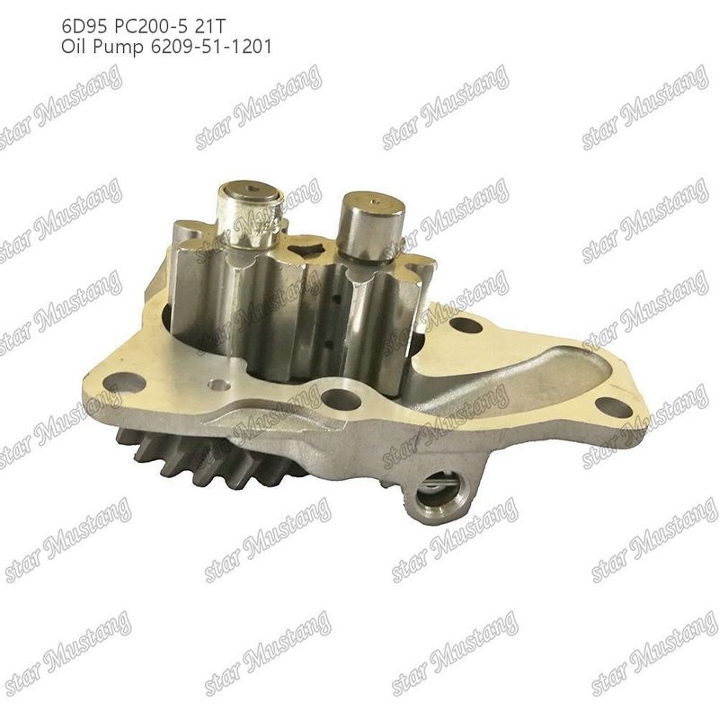 مضخة زيت 6D95 PC200-5 21T 6209-51-1201 لقطع غيار محرك كوماتسو
