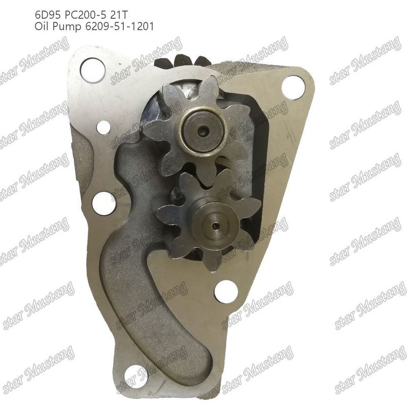 مضخة زيت 6D95 PC200-5 21T 6209-51-1201 لقطع غيار محرك كوماتسو